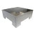 Milo Baughman Stainless and Glass Coffee Table by Dia For Sale