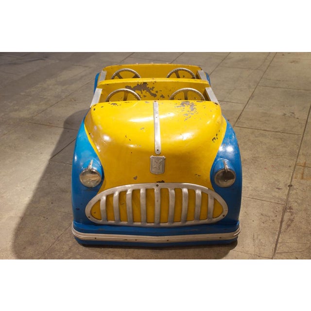 Yellow and Blue Merry-Go-Round Car, 1952 For Sale - Image 11 of 15