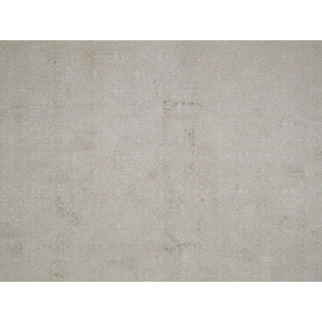 Persian Silk and Wool Agra Carpet , 7'9' 10" For Sale - Image 3 of 8