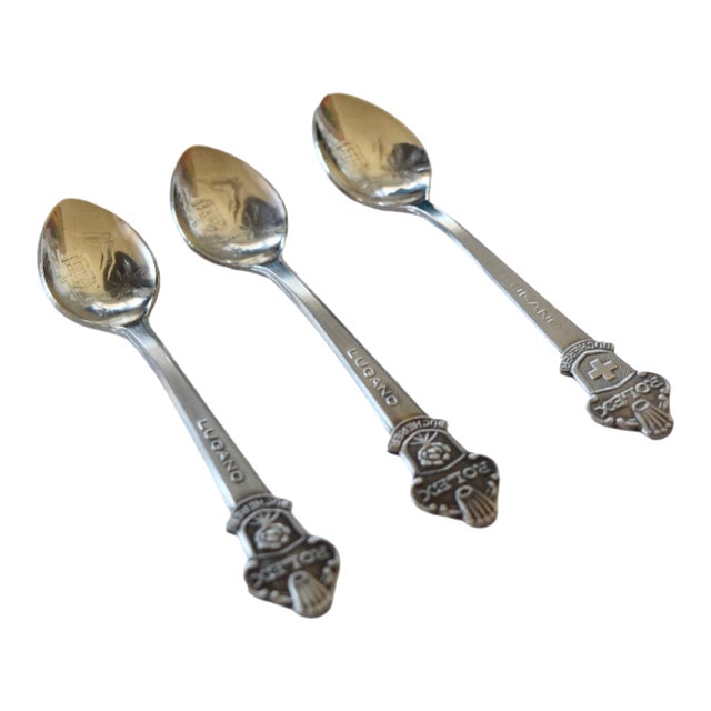 Rolex Bucherer Collector Spoons - Lugano (Set of 3) For Sale