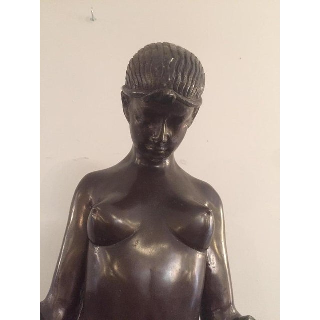 French Art Deco Bronze Dancer Figure by J.E Descomps For Sale - Image 18 of 18