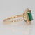 1.6Ct Aaa Zambian Emerald Ring With Natural Diamonds Accents: Solid 14k Gold, Size 6.75 For Sale In Columbus - Image 6 of 8