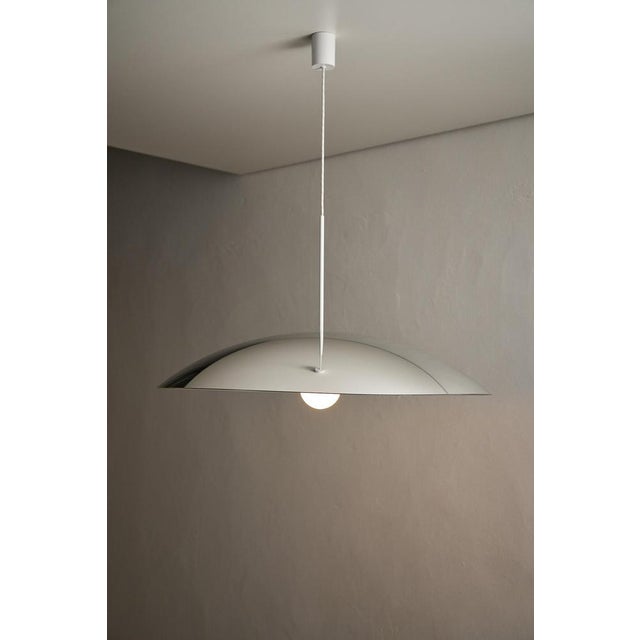 1970s Chrome Dome Pendant Lamp attributed to Fog & Mørup, 1970s For Sale - Image 5 of 10