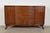 French Regency Louis XVI Carved Mahogany Bow Front Sideboard or Bar Cabinet, Circa 1940s For Sale - Image 14 of 14