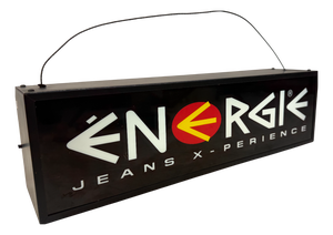 Energie Jeans X-Perience Illuminated Sign, 1980s
