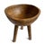 Vintage hand carved wooden bowl on three tall legs. Unique piece for display on its own or filled with items of your...