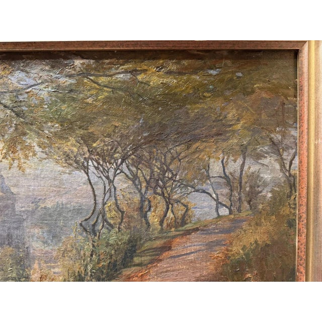 Brown Johann Heinrich Hasselhorst, Homberg (Efze), View from the Schlossberg, Oil Painting on Canvas For Sale - Image 8 of 13
