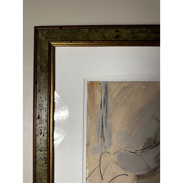 1990s Pastel Abstract Painting Signed Dina Podolsky 1999, Framed For Sale - Image 5 of 8