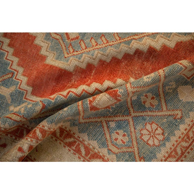 Traditional Vintage Distressed Karabagh Rug - 4'2" x 6'4" For Sale - Image 3 of 12