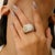 Metal Men's Cadillac Bling Ring in 925 Sterling Silver Sparkling Zircons by Carat&her Size 7 For Sale - Image 7 of 12