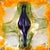 1970s Mid-Century Hand-Blown Amber, Green & Blue Murano Glass Sconces by Mazzega For Sale - Image 5 of 18