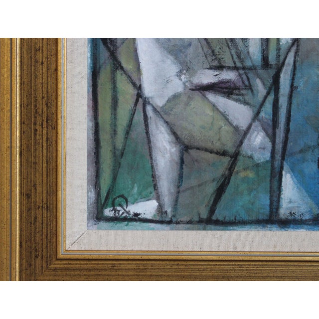 Florentine School Artist, Hidden Portraits XX, 1990s, Acrylic on Canvas, Framed For Sale - Image 6 of 10