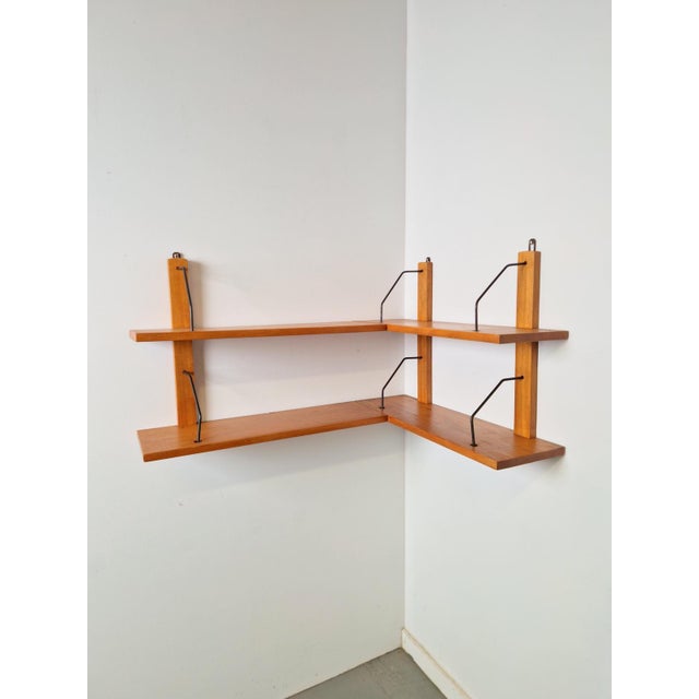 Wood Teak Corner Shelf from Poul Cadovius, 1960s For Sale - Image 7 of 11