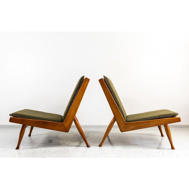 Mid-Century Armchairs by Marian Grabinski for KFM, Poland, 1960s, Set of 2 For Sale - Image 4 of 18