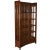 Mission Crafters and Weavers Mission Oak Display China Cabinet / Bookcase - Michael's Cherry For Sale - Image 3 of 6