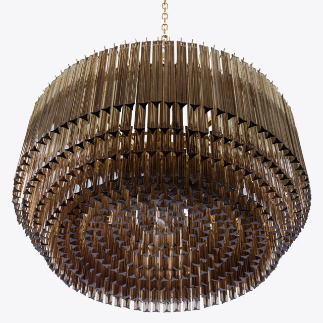 Layer upon layer of mid-century inspired triedri glass prisms make our Amaro chandeliers the perfect centre piece for a...