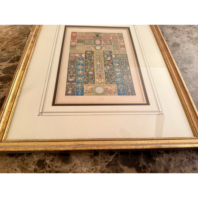 1875 French Framed Gilt Scrollwork and Border Chromolithographs- a Pair For Sale - Image 17 of 17