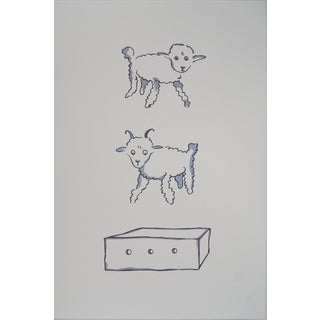 Antoine De Saint-Exupery, Le Petit Prince et les moutons, Lithograph For Sale