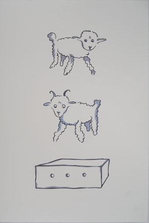Antoine De Saint-Exupery, Le Petit Prince et les moutons, Lithograph