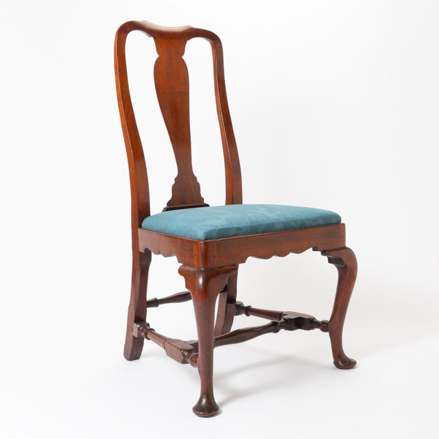 Wood Boston Queen Anne Mahogany Slip Seat Side Chair, C. 1730 For Sale - Image 7 of 8