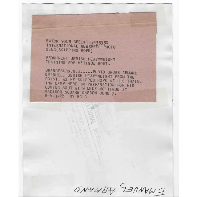 Figurative 1928 Boxer Training Photograph For Sale - Image 3 of 3