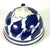 1980s 1980s Western Chinoiserie Designed,cobalt Slip on Stoneware -Dome Covered Cheese/Butter Dish For Sale - Image 5 of 6