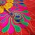 Modern 1980s Psychedelic Floral Design Silk Scarf by Jean Patou For Sale - Image 3 of 11