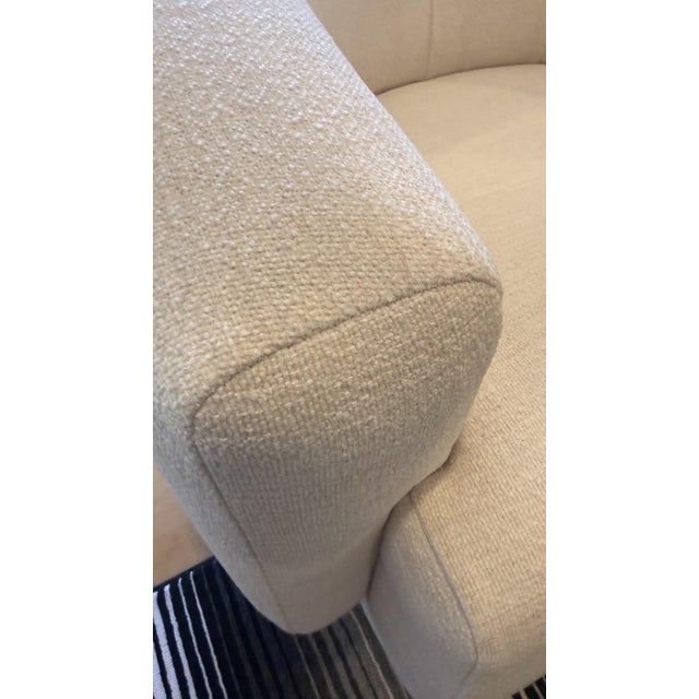Pair of Arhaus Savoy Swivel Chairs in Cream Upholstery – Made in Usa For Sale - Image 12 of 12