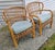 Wood 1960s Pair Tito Agnoli Style Wingback Bamboo Chairs For Sale - Image 7 of 11