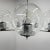 Chrome & Clear Bubble Glass 5-Arm Chandelier, 1970s For Sale - Image 6 of 11