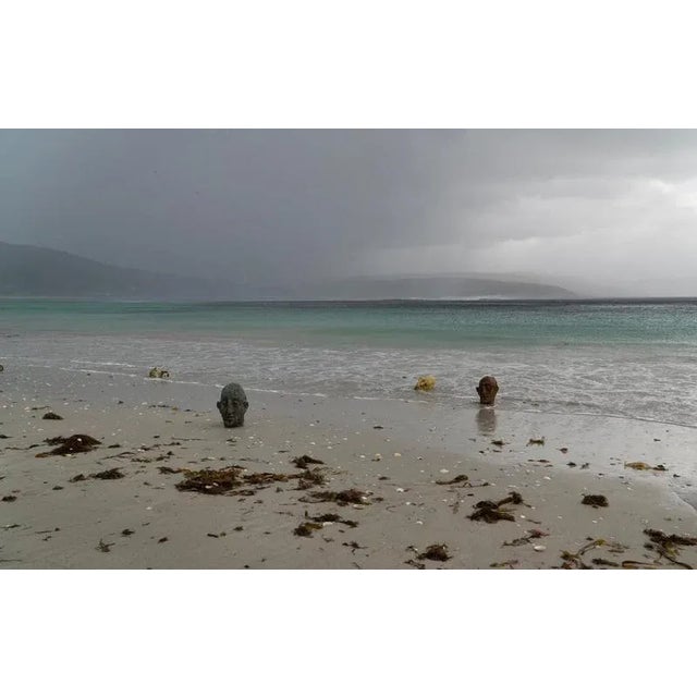 Expressionist Ceramic Head Sculpture in Refractory Stoneware, 2010s For Sale - Image 14 of 16