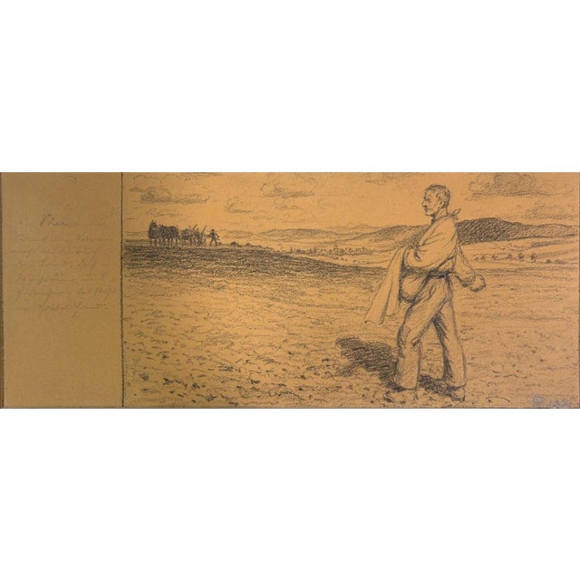 Piet Hein Eek Heinrich Pforr, The Sower, Pencil on Paper For Sale - Image 4 of 13
