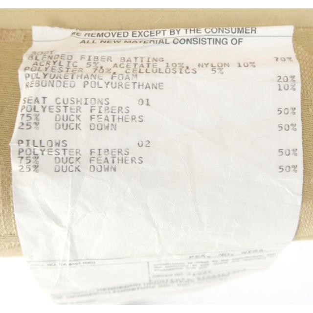 Wood Henredon Camel Back Carved Mahogany Stretcher Base Sofa For Sale - Image 7 of 12