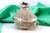 Silver Bonbon Box with Embossed Floral Motifs and Dove-Shaped Knob on the Hinged Lid and Two Handles For Sale - Image 3 of 8