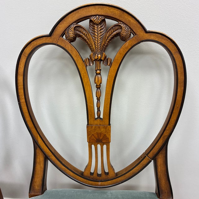 Mid 20th Century Classic Hepplewhite Style Shield Back Side Dining ...
