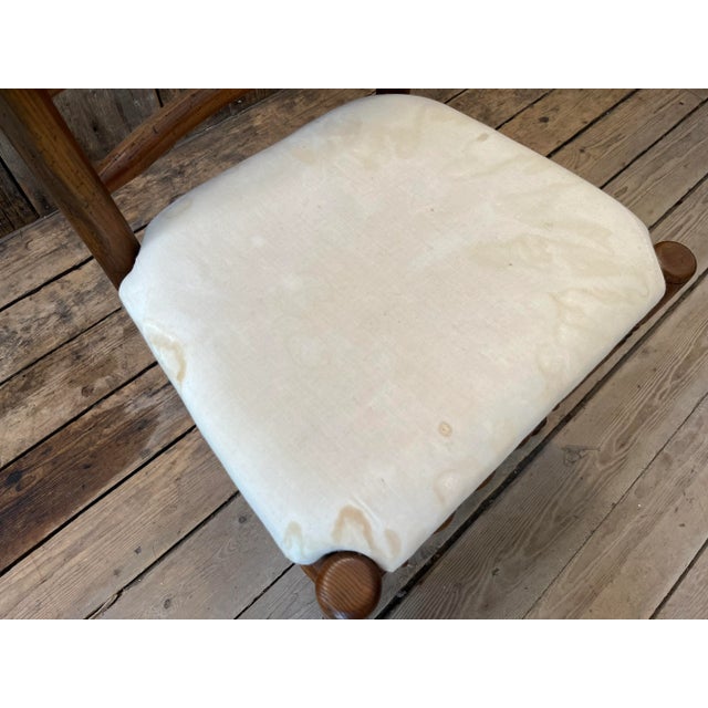 2000 - 2009 English Traditional Spindle Back Oak Side Chairs - Set of 2 For Sale - Image 5 of 11