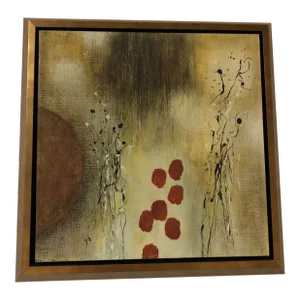 1990s Contemporary Giclee Type, Printed Style Abstract Painting Art Small "Autumn Moon Ii"