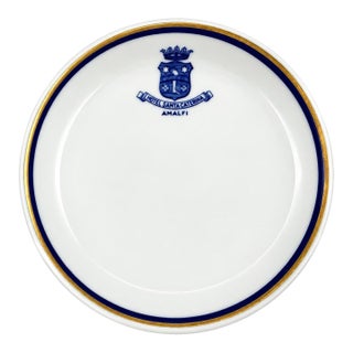 Vintage Hotel Santa Caterina Amalfi White Porcelain Dish For Sale
