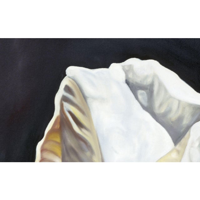 Realism 2000s "Zebra Iris" Large Gallery Wrapped Oil Painting by Judith Moore For Sale - Image 3 of 9