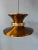 Metal Vintage Danish Copper-Coloured Pendant Lamp, 1970s For Sale - Image 7 of 11