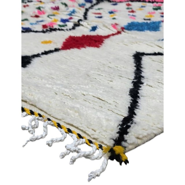 Textile Moroccan Azilal Wool Rug - For Sale - Image 7 of 8