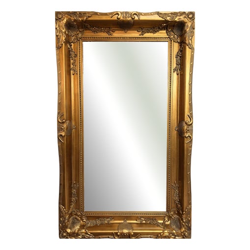 Large Double-Framed Gilt Mirror For Sale