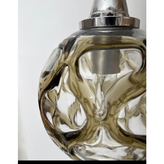 1960s Murano Glass Pendant Lamp from Doria Leuchten, Germany, 1960s For Sale - Image 5 of 14