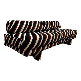 Vintage DS-80 Sofa Daybed with Stripes from de Sede, 1960s For Sale