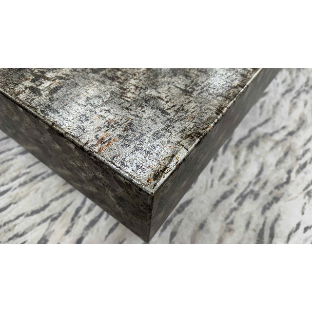 Large Brutalist Metal Coffee Table For Sale - Image 15 of 15