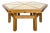 Octagonal Handcrafted Coffee Table in Pine For Sale