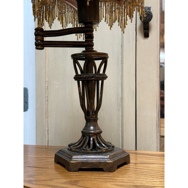Mid 20th Century Vintage Swing Arm Table Lamp For Sale - Image 5 of 12