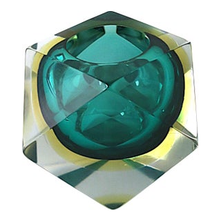 Flavio Poli Italian Murano Art Glass Vessel Vase, Circa Mid-20th Century, Italy For Sale