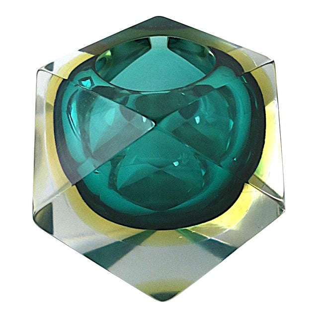 Flavio Poli Italian Murano Art Glass Vessel Vase, Circa Mid-20th Century, Italy For Sale