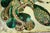 Whimsical Late 20th-Century Reverse Painted Glass Decorative Peacock Tray For Sale - Image 11 of 18
